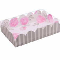 Коробка подарочная с PVC-крышкой «Нежность», 20 × 30 × 8 см