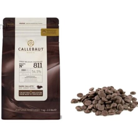 Callebaut (Бельгия) шоколад ТЕМН 54% каллеты 2,5кг