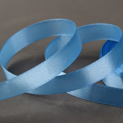 Лента атласная, 12 мм × 33 ± 2 м, цвет голубой №049