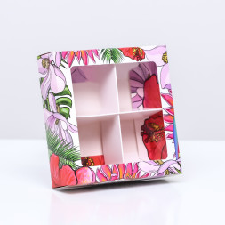 Коробка под 4 конфеты, &quot;Ты лучшая&quot; 12,6 х 12,6 х 3,5 см