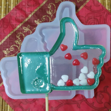 Силиконовая форма Рука лайк
