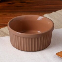 Форма для выпечки &quot;Рамекин&quot;, коричневая, керамика, 0.25 л