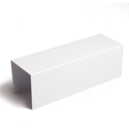 Ступенька одинарная 30*10,5*10,5 см, 2 мм, цвет белый