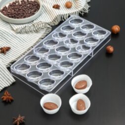Форма для шоколада и конфет KONFINETTA «Бесконечность», 27,5×17,5×2,5 см, 21 ячейка, ячейка 3,5×2×1,