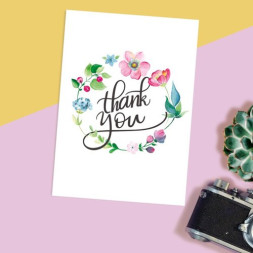 Открытка на каждый день Thank you, 7.5 × 10.5 см