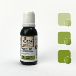 VegyOil-gel 04 зеленый, колорант натур.жирораств. д/окраш. (20мл) KREDA Natural