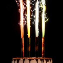 Набор тортовых свечей фонтанов &quot;Неон&quot;, 12,5 см, 4 шт, цветное пламя