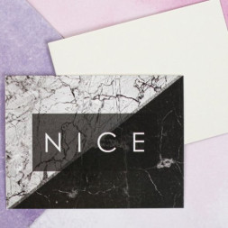 Открытка мини Nice, 8 × 6 см
