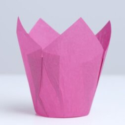 Форма бумажная «Тюльпан», фиолетовый, 5 х 8 см