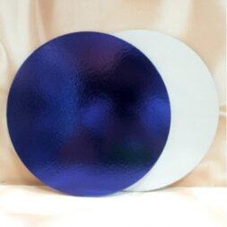 Подложка круглая синяя/белая 240*2,5мм
