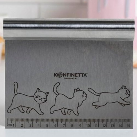 Шпатель кондитерский &quot;Котики&quot;, 15 х 12,5 см