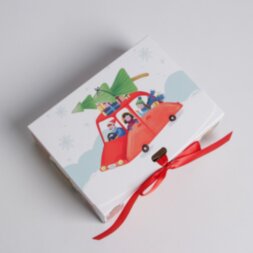 Складная коробка подарочная «Новогодние истории», 16.5 × 12.5 × 5 см