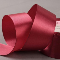 Лента атласная, 40 мм × 23 ± 1 м, цвет бордовый №120