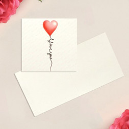 Открытка-мини «I Love you», cердечко, 7 х 7см