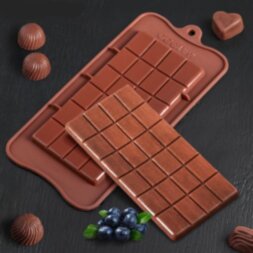 Форма для льда и шоколада «Плитка» 24ячейки