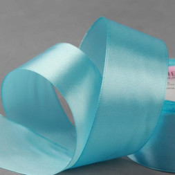 Лента атласная, 40 мм × 23 ± 1 м, цвет голубой №11