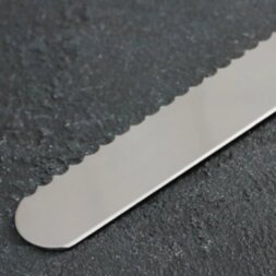 Нож для бисквита с крупными зубцами «Кролики», 48 х 3 см, лезвие 35 см