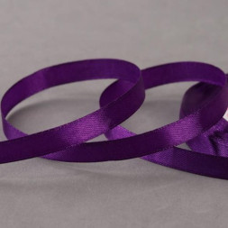 Лента атласная, 10 мм × 23 ± 1 м, цвет фиолетовый №46