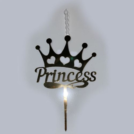 Топпер &quot;Рrincess&quot; со свечкой