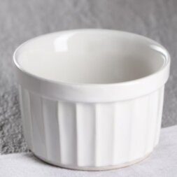 Форма для выпечки «Рамекин», белая, керамика, 0.2 л