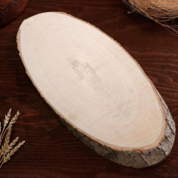 Спил осины, косой, 40х18 ±2см